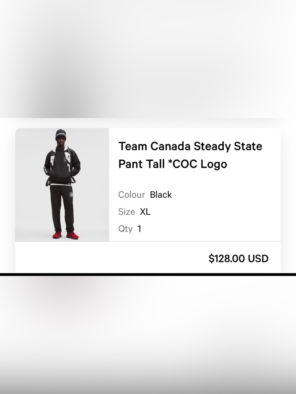 lululemon athletica Team Canada Steady State Pant Tall - Black